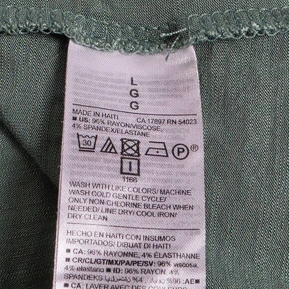 Old Navy Luxe Green Scoop Neck Relaxed Tee L - Picture 5 of 6